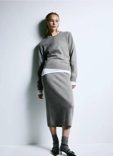 Imagen - Conjunto de punto con jersey y falda de H&M