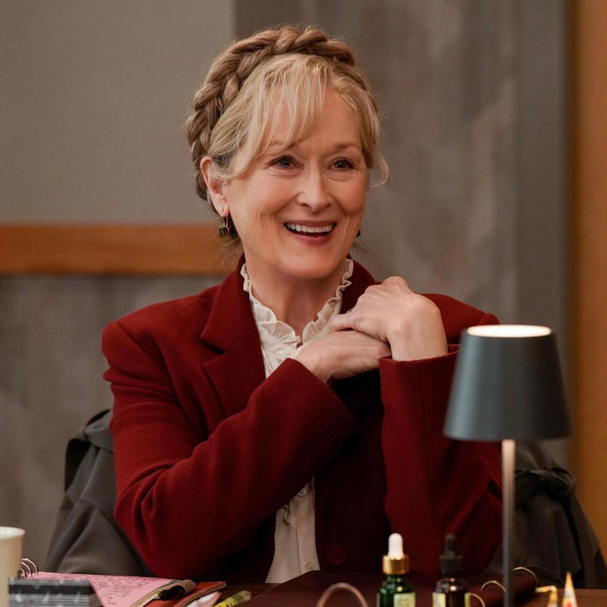 Meryl Streep en su último papel en el 'streaming' de la televisión, en la serie 'Solo asesinatos en el edificio'. 