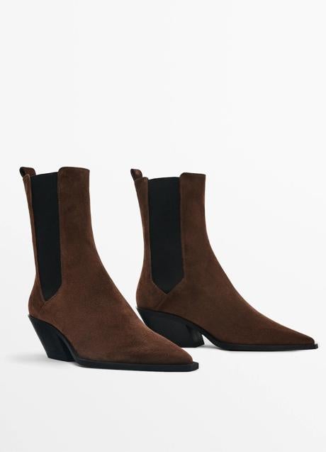 Imagen - Botín de serraje de Massimo Dutti (135 euros)