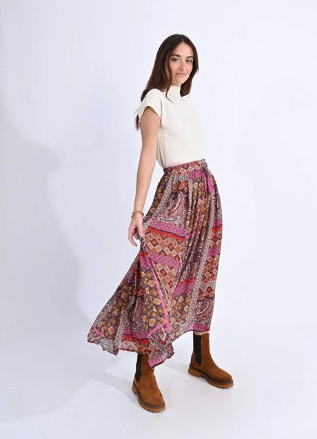 Imagen - Falda con estampado patchwork