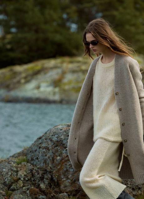 Imagen - Cárdigan de punto grueso en tejido de lana