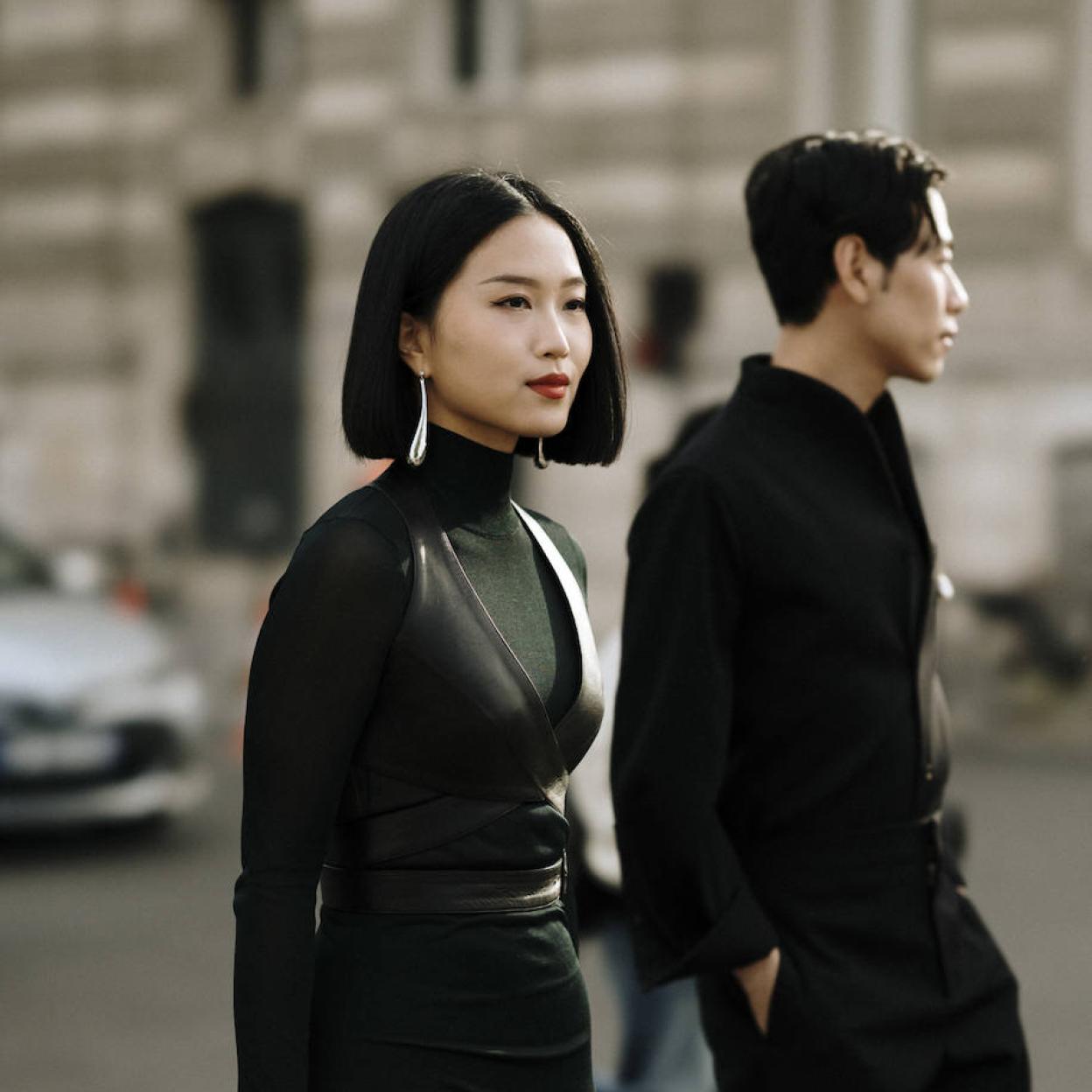 Influencer coreana con piel perfecta