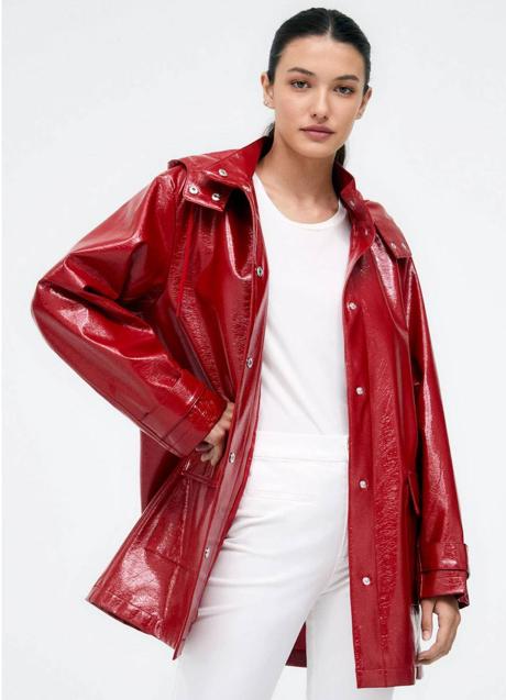 Imagen - Abrigo color rojo tipo parka