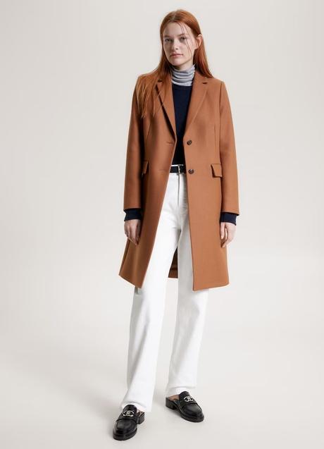 Imagen - Abrigo de paño marrón de Tommy Hilfiger, 349,90 euros.