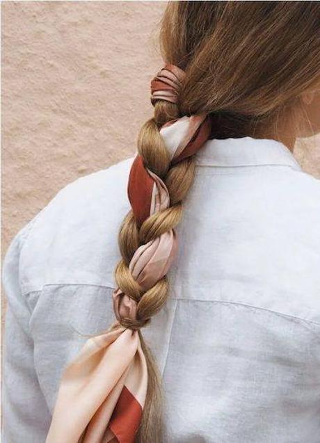 Imagen - Trenza con pañuelo