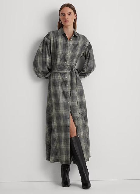 Imagen - Vestido camisero con estampado de cuadros de Ralph Lauren. Foto: El Corte Inglés.