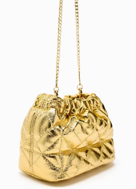 Imagen - Bolso acolchado dorado