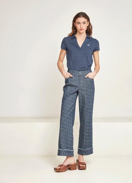 Imagen - Vaquero campana con estampado de Lasserre. Foto: El Corte Inglés.