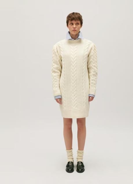 Imagen - Vestido blanco de lana de Caludie Pierlot, 199,50 euros.