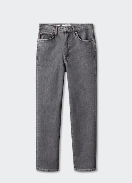 Imagen - Vaqueros grises de corte cropped de Mango (29,99 euros)