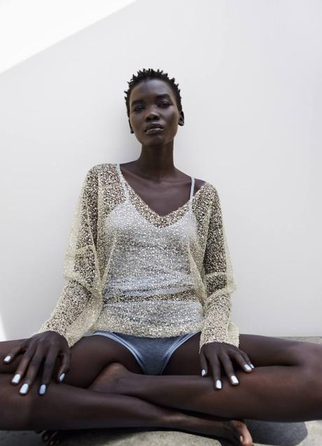 Imagen - Top semitransparente con lentejuelas