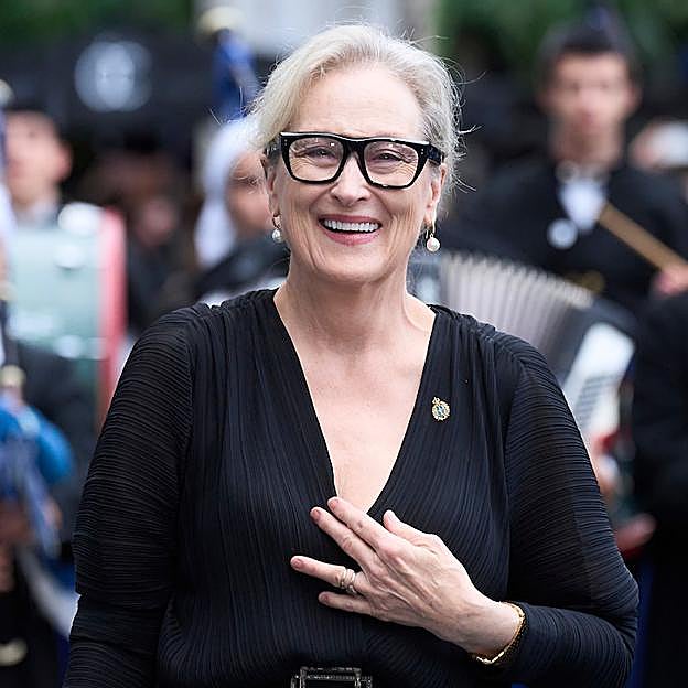 La actriz estadounidense ha seducido a los asturianos con su naturalidad y simpatía. 