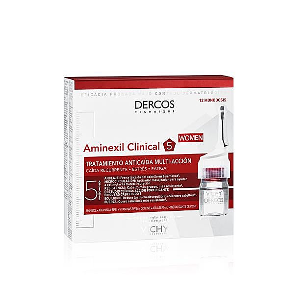 Dercos Aminexil Ampollas Anticaída Mujer de Vichy.