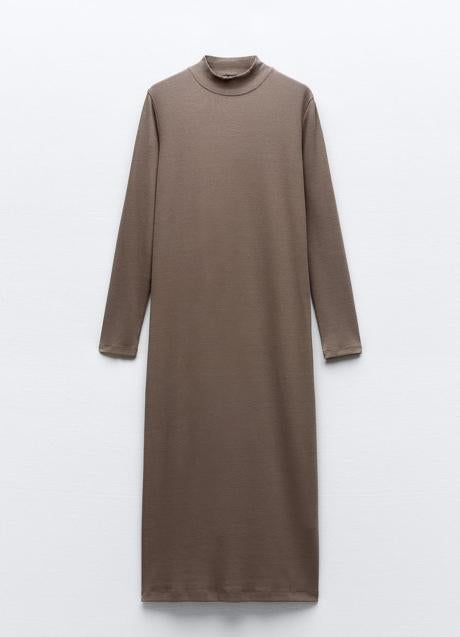 Imagen - Vestido de cuello perkins de Zara (22,99 euros)