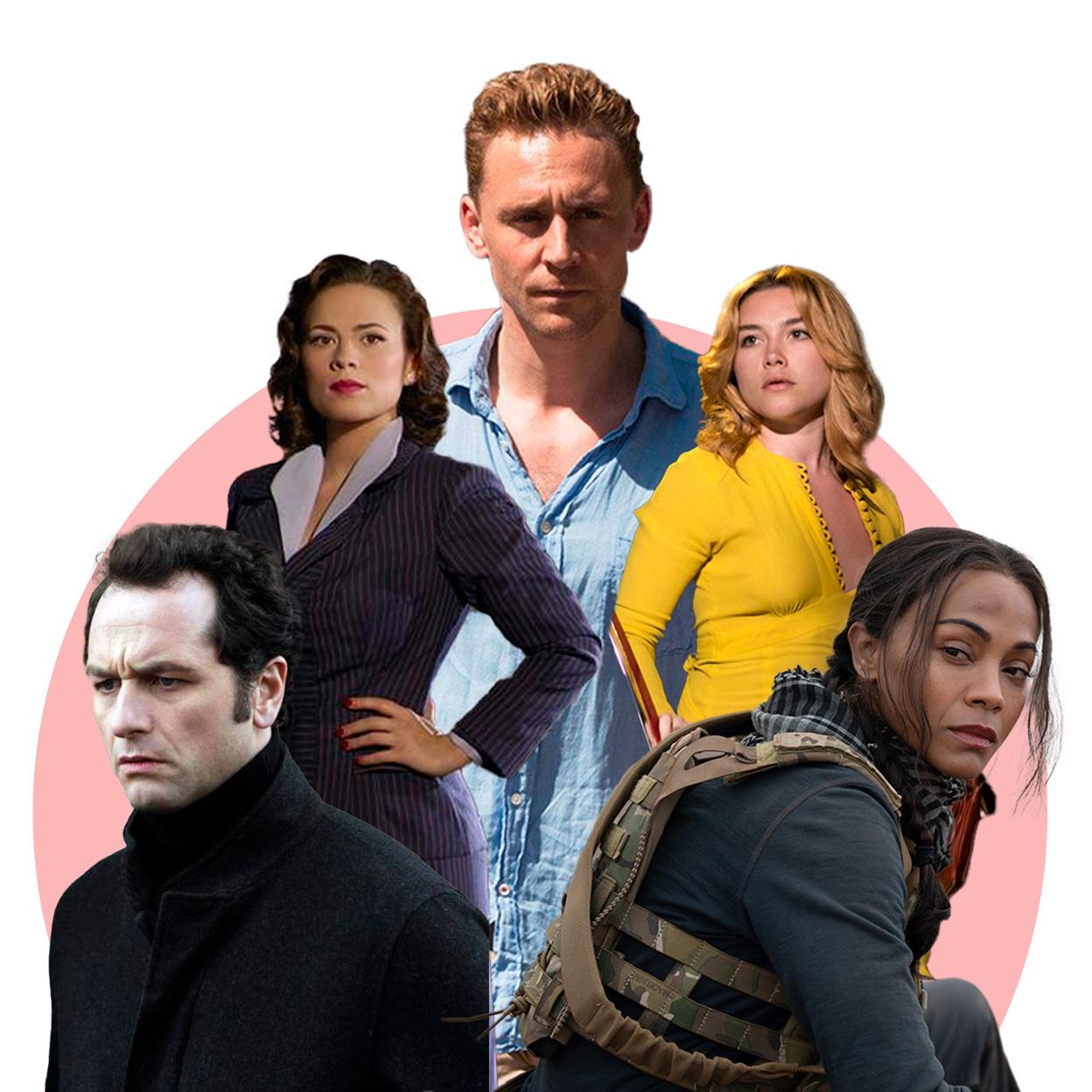 Matthew Rhys, Hayley Atwell, Tom Hiddleston, Florence Pugh y Zoe Saldaña son protagonistas de algunas de las series de espías más conocidas.