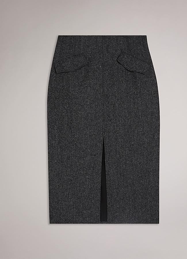 Imagen - Falda sastre de color gris de Ted Baker, 122 euros.