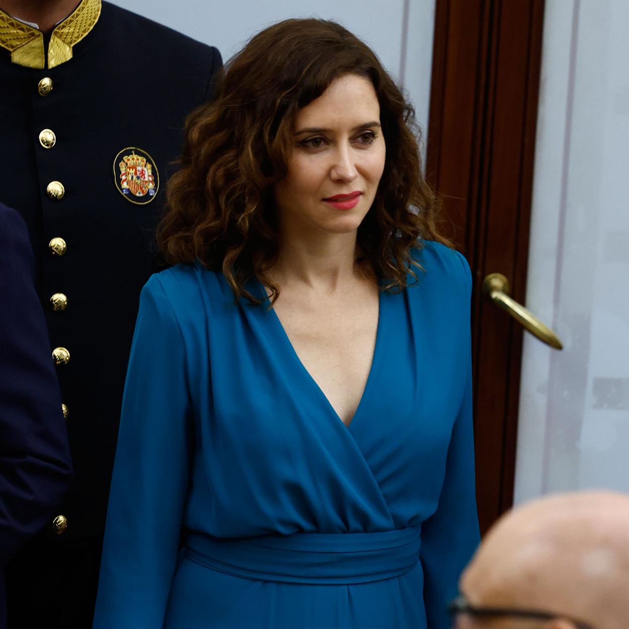 Isabel Díaz Ayuso en el acto de jura de la Constitución de Leonor.