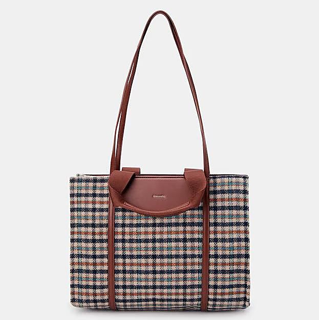 Bolso de hombro con estampado de cuadros de Tintoretto.