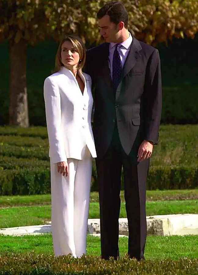 Imagen - Doña Letizia y Don Felipe, el día de su compromiso. / GTRES