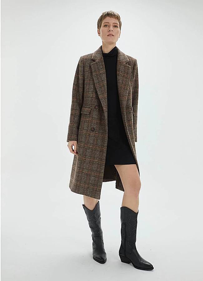 Imagen - Abrigo con estampado de cuadros masculino