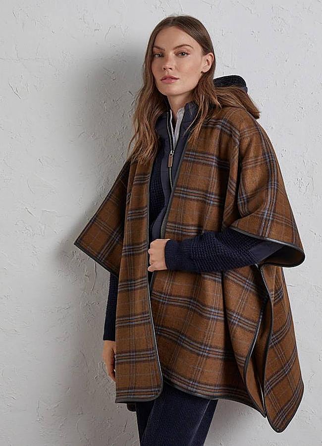 Imagen - Abrigo de cuadros estilo capa