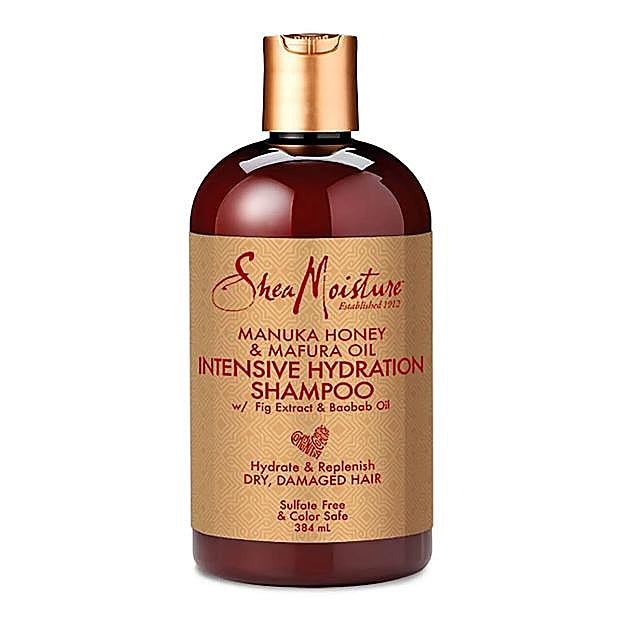 Manuka Honey & Mafura Oil Intensive Hydration Shampoo de Shea Moisture. Precio: 10,45 euros