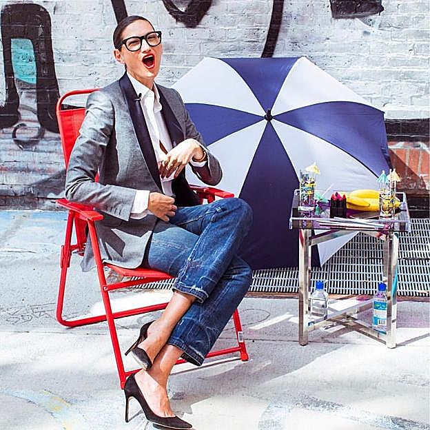 Jenna Lyon, la influencer +50 con más estilo de Nueva York. 