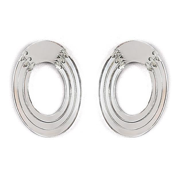 Pendientes mirror 80's de Lausset, 40 euros.