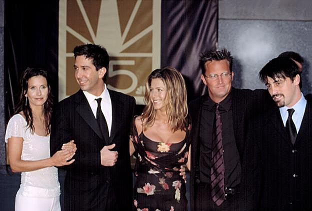 Courteney Cox, David Schwimmer, Jennifer Aniston, Matthew Perry y Matt LeBlanc.