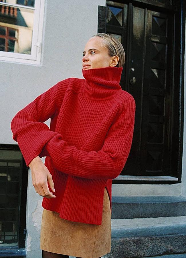 Imagen - Jersey rojo con cuello alto