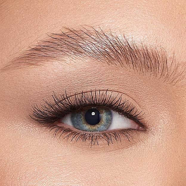 El resultado al utilizar el fijador de cejas de Charlotte Tilbury.