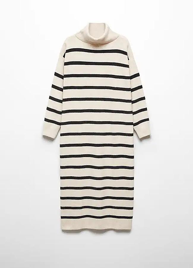 Imagen - Vestido con estampado de rayas de Mango. Foto: Mango.