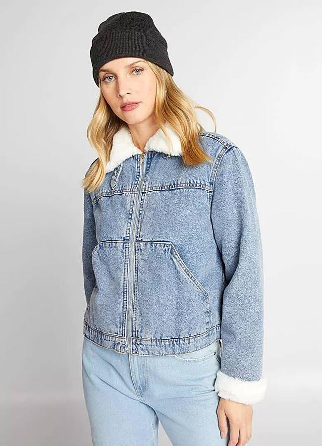 Imagen - Cazadora vaquera calentita con forro de borreguillo