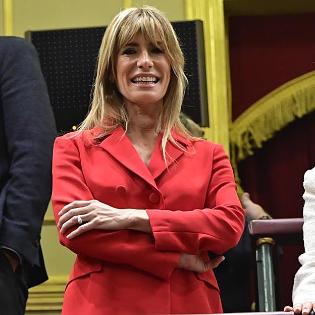 Begoña Gómez durante la investidura de Pedro Sánchez.