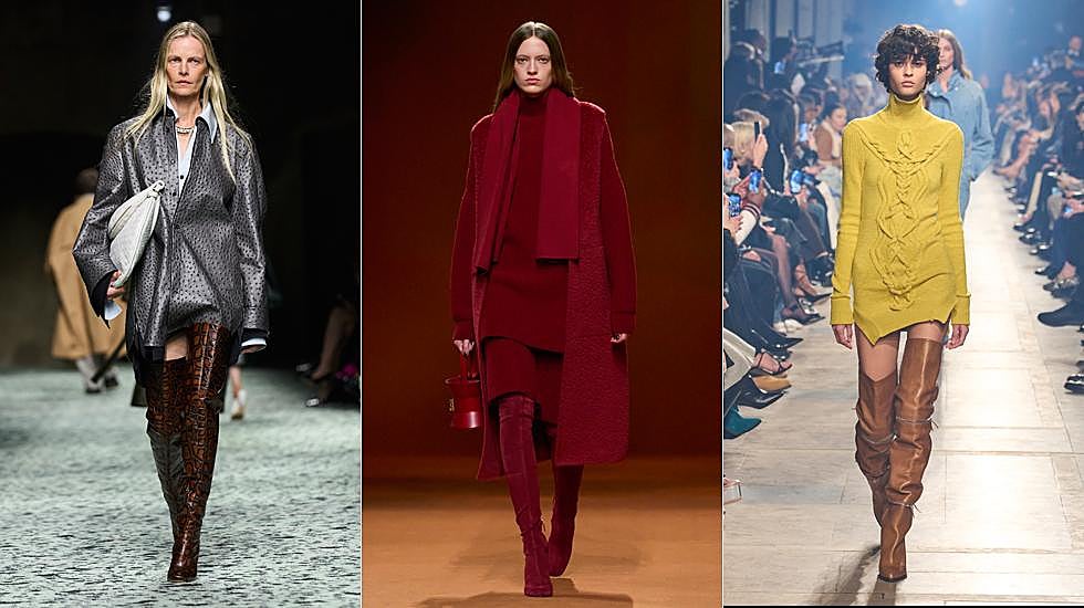 Botas over the knee de Bottega Venetta, Hermes e Isabel Marant.