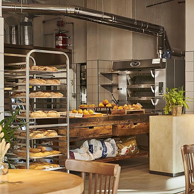 El obrador de The Omar, el lugar en el que elaboran cada mañana su bollería y repostería. 