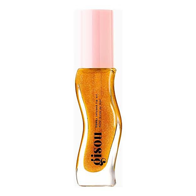 Aceite de labios Honey Infused Golden Shimmer Glow Lip Oil de Gisou.