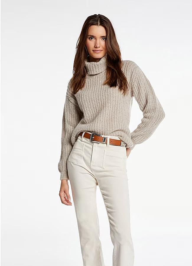 Imagen - Jersey beige de cuello alto de Morgan, 26 euros.