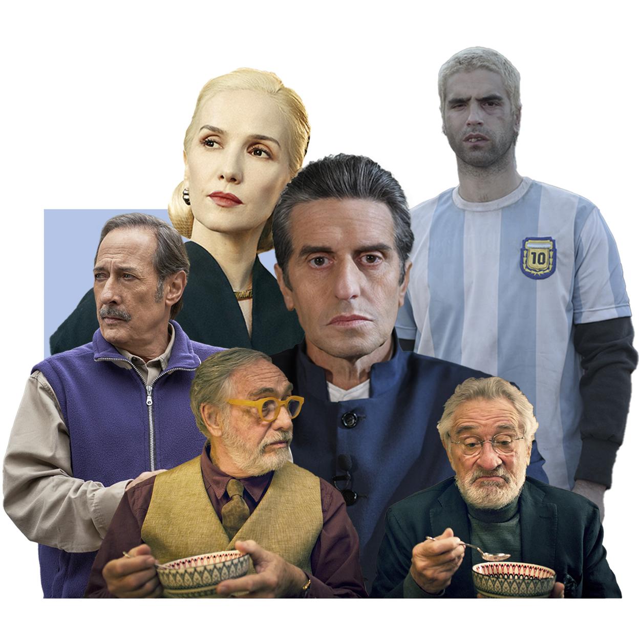 Guillermo Francella, Natalia Oreiro y Luis Brandoni, algunos de los protagonistas de las series argentinas del momento.
