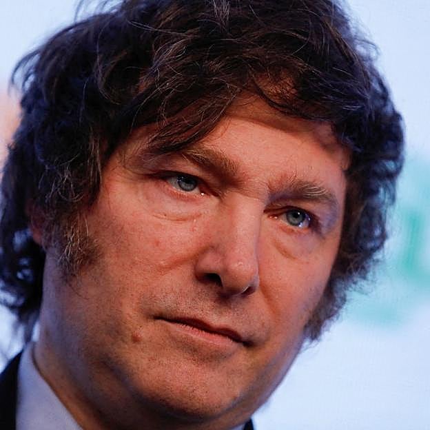 Milei, en una imagen de la campaña electoral. 