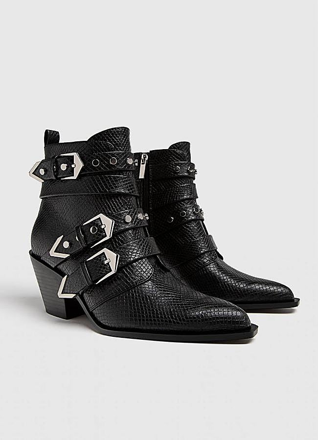 Imagen - Botines efecto coco con hebillas