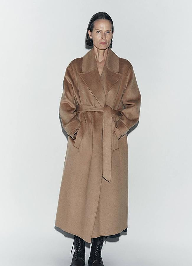 Imagen - Abrigo camel estilo batín