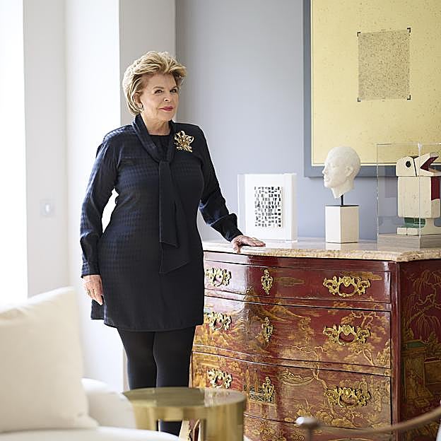 Ella Fontanals-Cisneros en su casa de Madrid. 