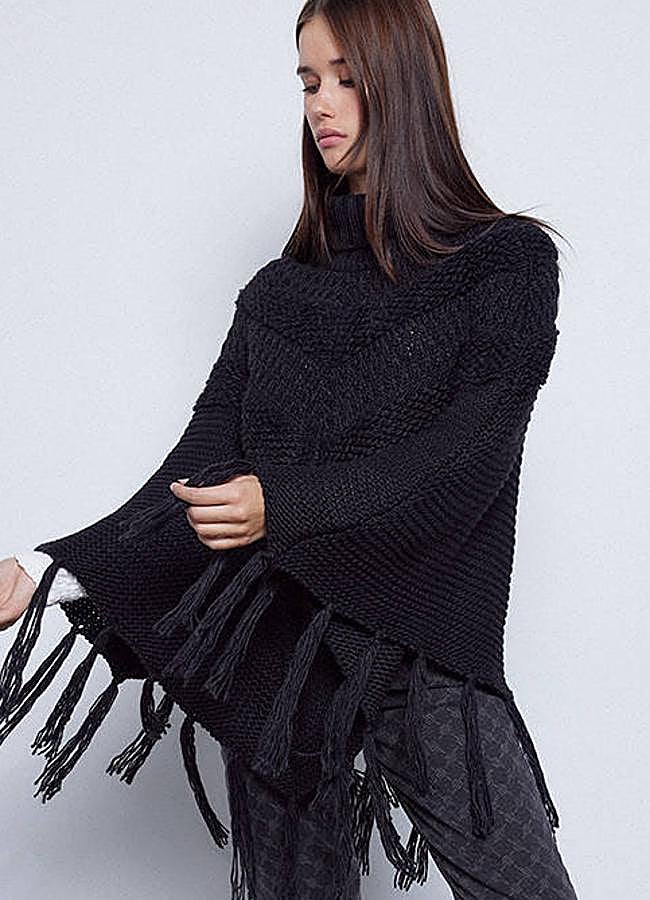 Imagen - Jersey con flecos tipo poncho