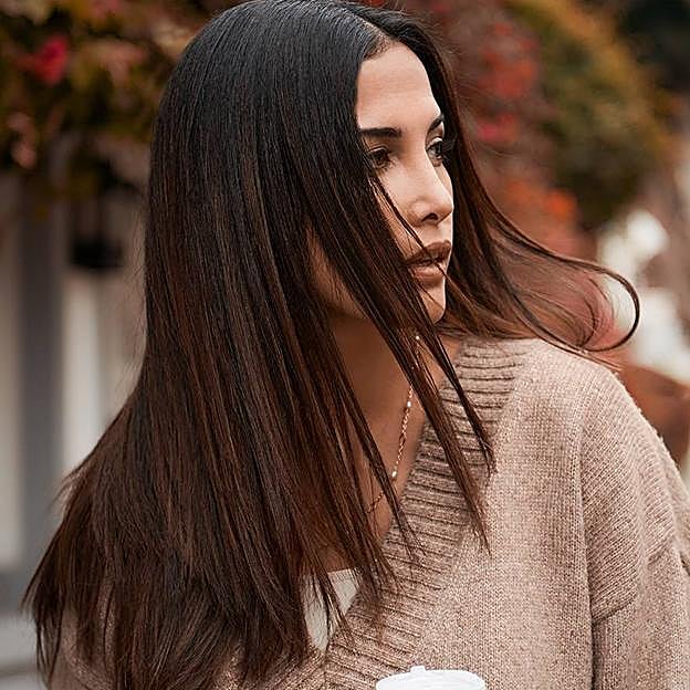 Así queda el pelo tras realizar el alisado de Kativa.