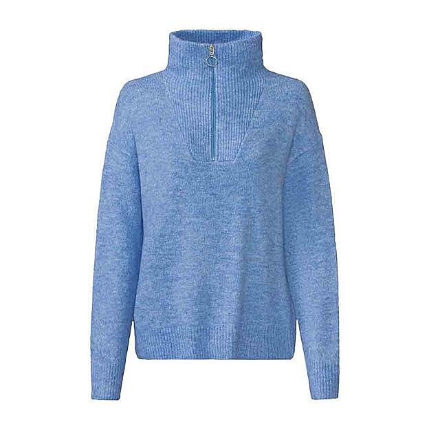 Jersey con cuello alto y cremallera de Lidl.
