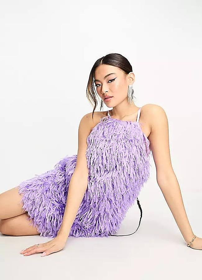 Imagen - Mini vestido con plumas