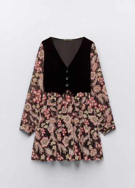 Imagen - Vestido con chaleco de Zara (35,99 euros)