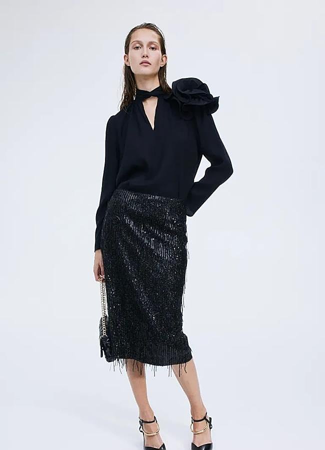 Imagen - Falda de lentejuelas de H&M, 49,99 euros.