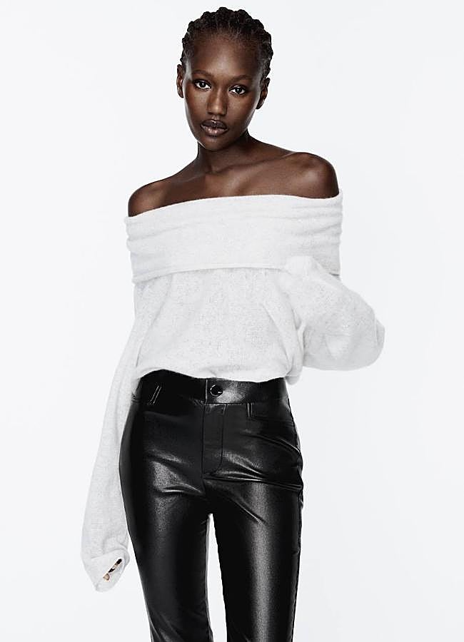 Imagen - Jersey de cashmere con escote bardot